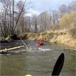 Nysa pod Roztoki, 5.3.2019, 2,2 m3/s v Miedzylesie