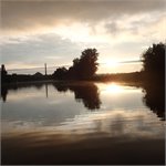 Západ slunce před Brandýsem nad Labem