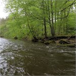 Pod Červeným mostem, vodočet Slatina, stav: 67 cm, 13.8 m3/s