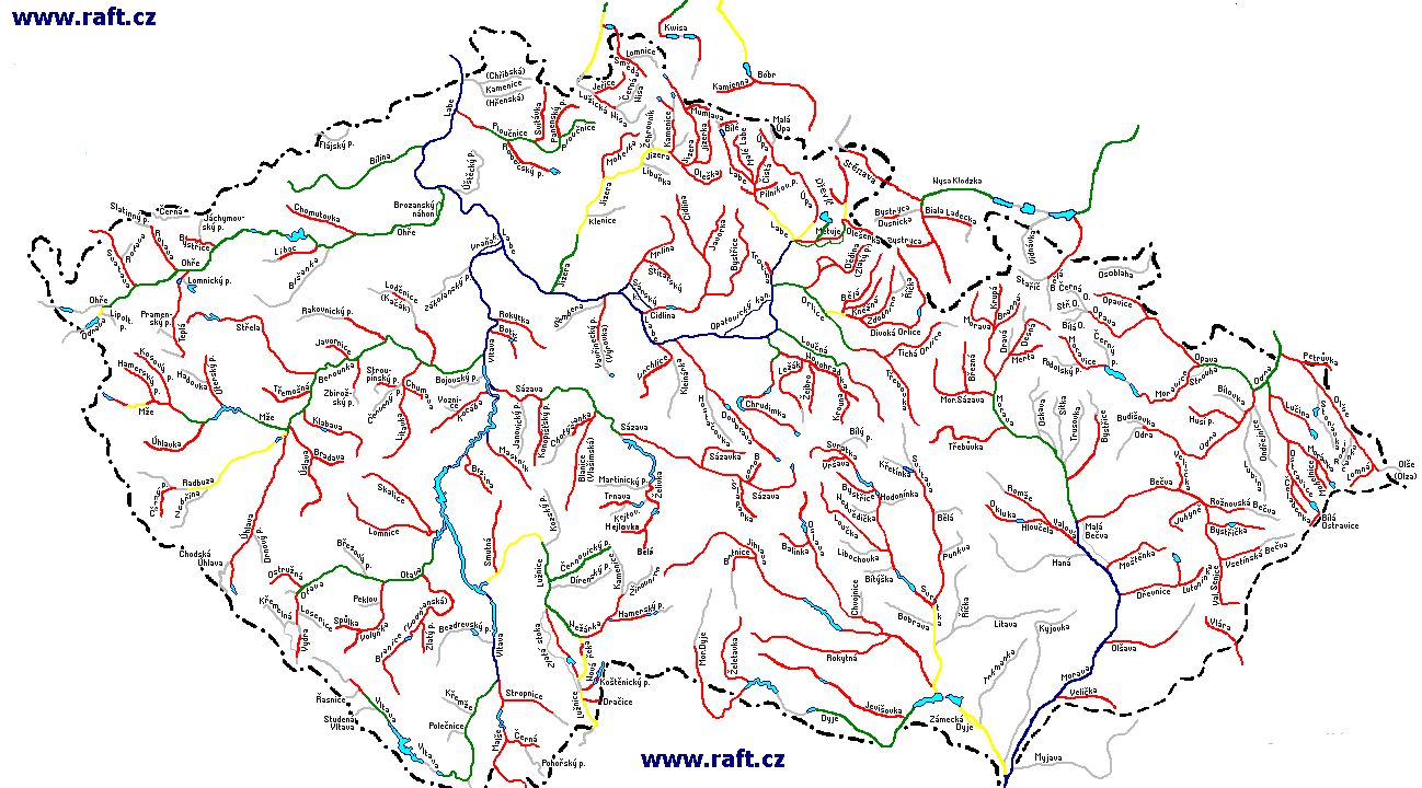 mapa CR