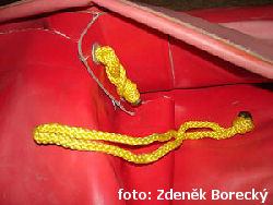 Přivázání sedačky Přivázání sedačky