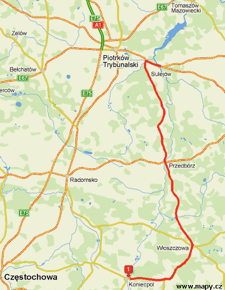 Mapa Pilice Mapa Pilice