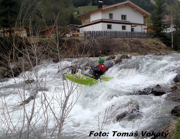 Villgratenbach-Mirčus boofuje stupeň.